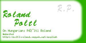 roland poltl business card